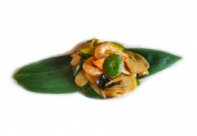 42. Gnocchi di riso  saltati con gamberi