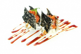 136. Nori crispy  spicy salmon 🌶️🌶️