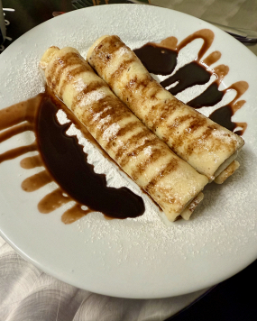 Áfonyás sajttorta palacsinta