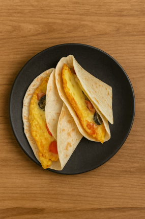 Piadină cu Ou și Bacon