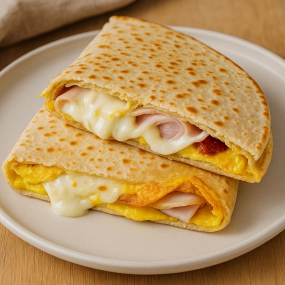 Piadină cu Șuncă si ou Fiert