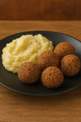 Chifteluțe Vegetale cu Garnitură