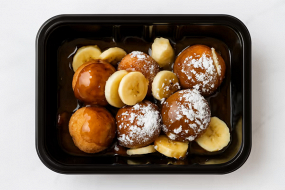 Papanași cu Ciocolată și Banane