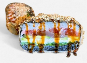 Sushi burger s tuňákem