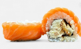 Philadelphia s úhořem, zvenku losos 8ks