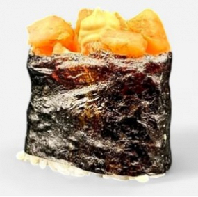 Gunkan s krevetou a sýrem