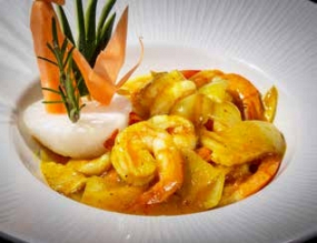 183. Gamberi al curry 