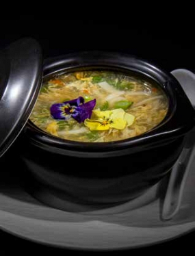 136. Zuppa granchio e asparagi