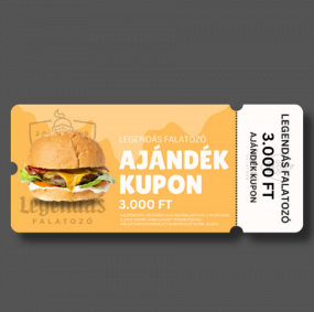 Ajándék kupon 3.000 Ft