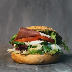 Bajgiel Włoski Prosciutto Crudo