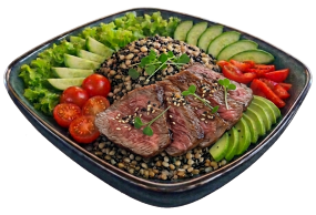 Bowl s hovězim masem - 450 g.