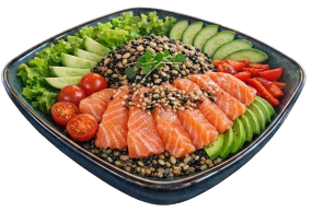 Bowl s lososem - 450 g.