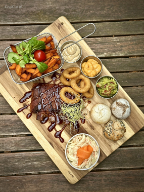 Grilovaná veggie žebírka (350g) v medové BBQ omáčce - pro 2 osoby