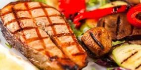 Somon și Legume la Grătar