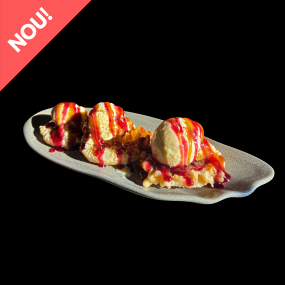 Apple Tempura with Ice Cream