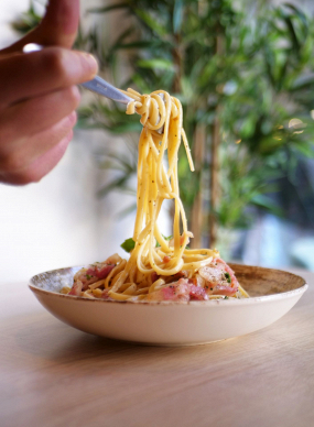 Fettucine a la vera Carbonara