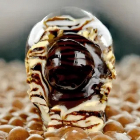 Papanași cu Dulceață - 5 sfere/ Papanasi with Blueberry Jam and Sour Cream