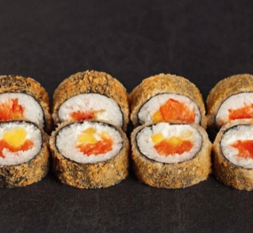 Smažena rolka s lososem