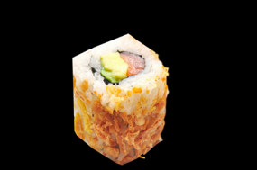 Avocat-saumon crispy maki california