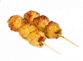 Brochettes de boulettes de poulet (2 pièces)