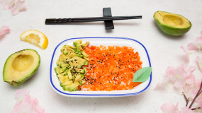Tartare Saumon-Avocat + riz vinaigré