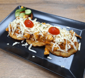 Zemiakové placky s kuracím mäsom a ázijskou omáčkou