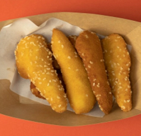 Chrumkavé kuracie stripsy 3 ks, Hranolky