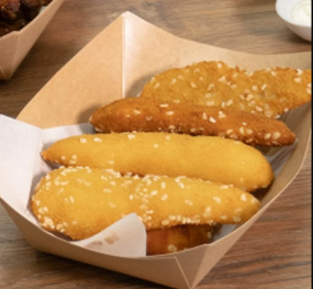 Chrumkavé kuracie stripsy 6 ks, Hranolky