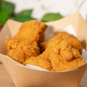 Chrumkavé kuracie krídelká 3 ks, Hranolky