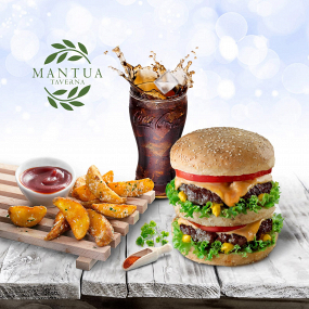 Meniu Dublu Cheeseburger