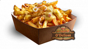 Frites oignons frits + sauce au choix