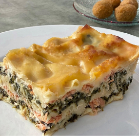 Lasagnes épinards saumon