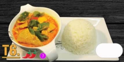 T6. Vepřové maso na kari s rýží