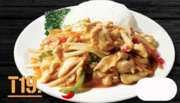 T19. Kuřecí maso se zeleninou po thajsku s rýží