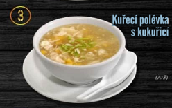 3. Kuřecí  polévka s kukuřicí
