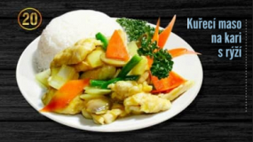 20. Kuřecí maso na kari s rýží