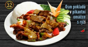 32. Osm pokladů pikantní omácce s rýž 🌶️