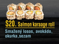S20. Salmon karaage roll