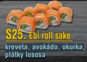 S25. Ebi roll sake