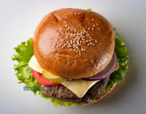 Burger barbecue 150g,hranolky