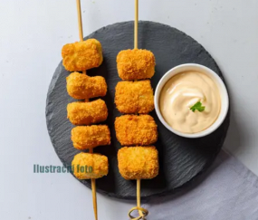 Menu "sýrová jehla",hranolky