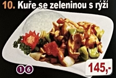 10. Kuře se zeleninou s rýží