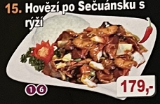 15. Hovězí po Sečuánsku s rýží 