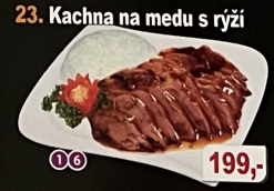 23. Kachna na medu s rýží