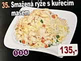 35. Smažená rýže s kuřecím masem
