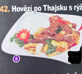 42. Hovězí po Thajsku s rýži