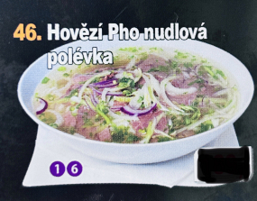 46. Hovězí Pho nudlová polévka