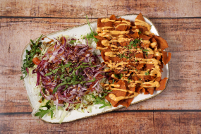Vegan Döner Teller mit Salat