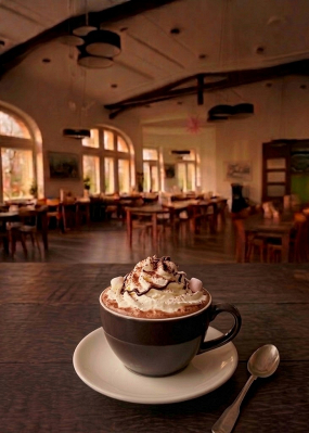 Horká čokoláda se šlehačkou / Heiße Schokolade mit Schlagsahne 0,3l