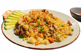 Smażony ryż z wołowiną